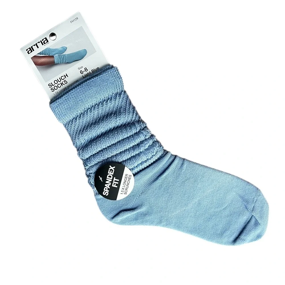 Arria Slouch 3 Pack Socks Bundle Spandex Fit Aerobics Retro Y2K Gift Shoe Sz 6-8